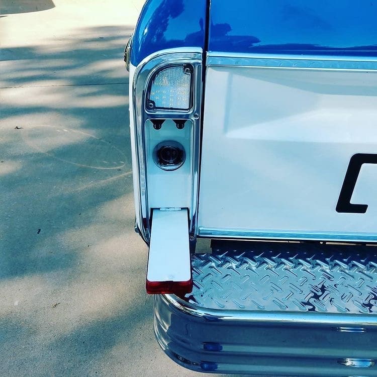GMC Chevy Tail light fuel filler 1967-1972 installed