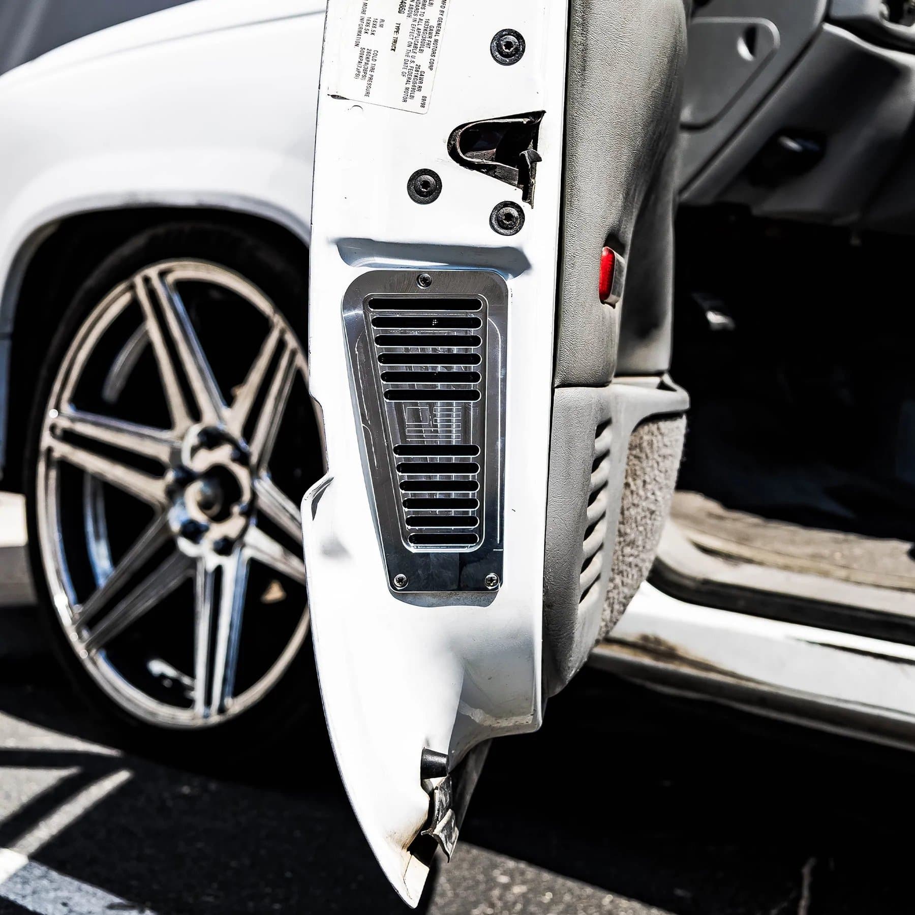 88-98 gm chevy truck OBS Door Jam Vent-machine finished installed