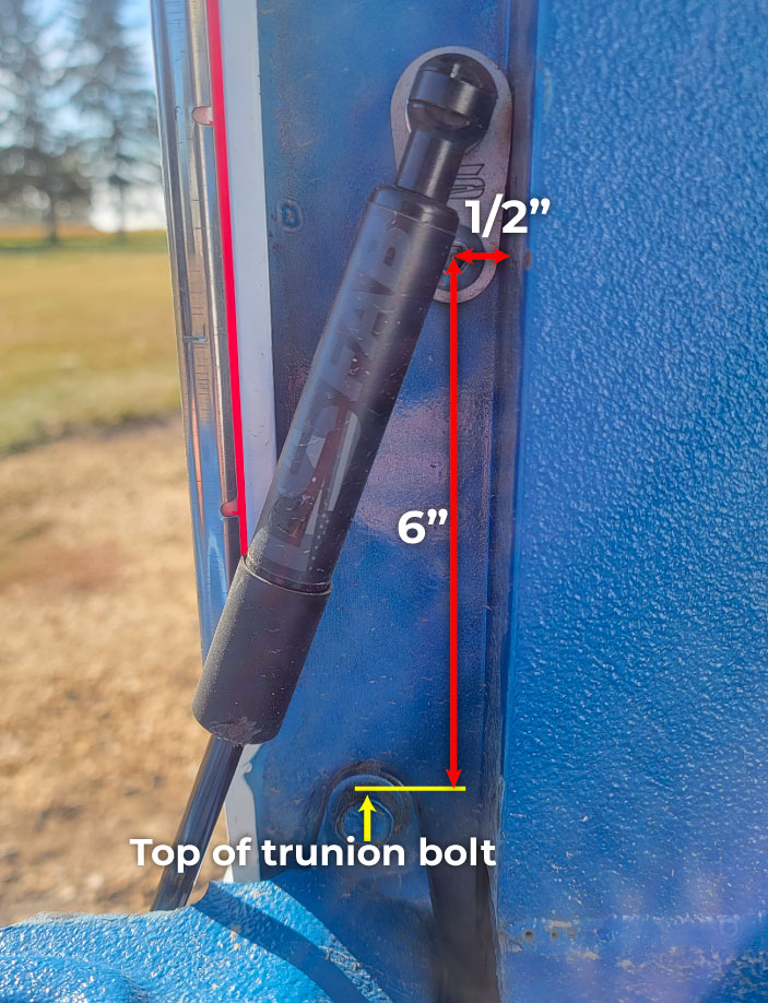 1981-1987 tailgate strut and shock kit for square body trucksinstallation