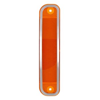 15 Amber LED Side Marker With Stainless Steel Trim For 1973-80 Chevrolet & GMC Truck, Amber Lens 2