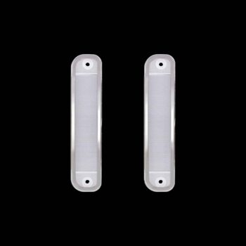 15 Amber LED Side Marker With Stainless Steel Trim For 1973-80 Chevrolet & GMC Truck, Clear Lens
