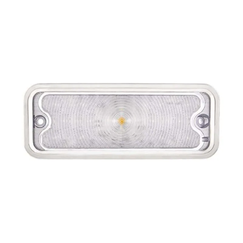 Amber LED front parking light with clear lens for 1973-80 Chevy GMC truck
