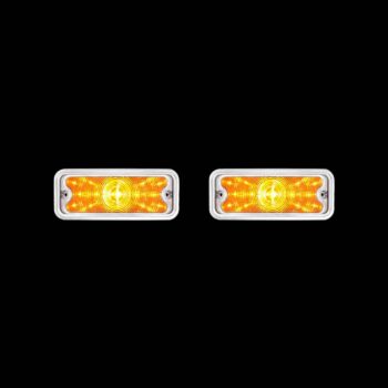 17-Amber-LED-Front-Parking-Light-For-1973-80-Chevy-&-GMC-Truck,-LH-Clear-Lens-PAIR-2