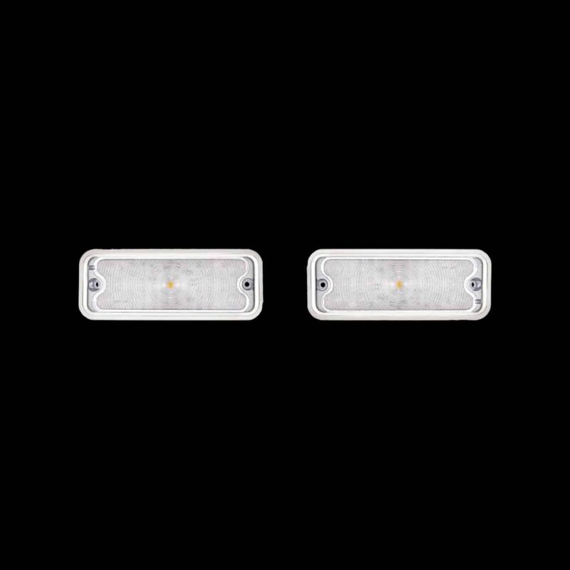 17 Amber LED Front Parking Light For 1973-80 Chevy & GMC Truck, LH Clear Lens SET