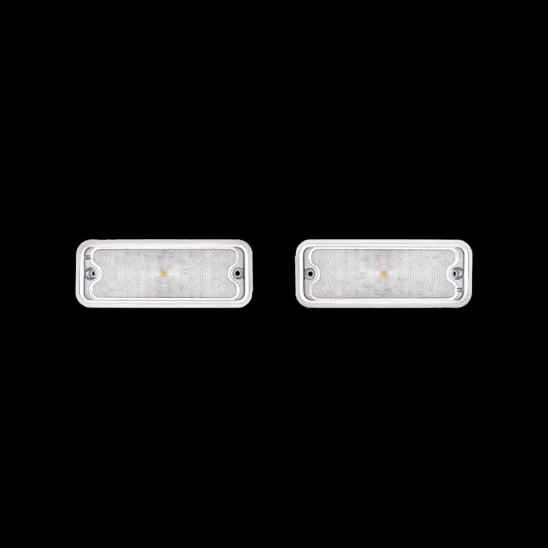 17 Amber LED Front Parking Light For 1973-80 Chevy & GMC Truck, LH Clear Lens SET