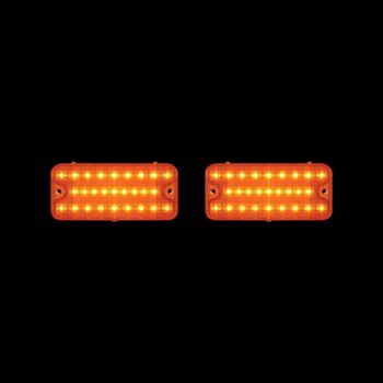 27 Amber LED Parking Light For 1967-68 Chevy Truck, Amber Lens