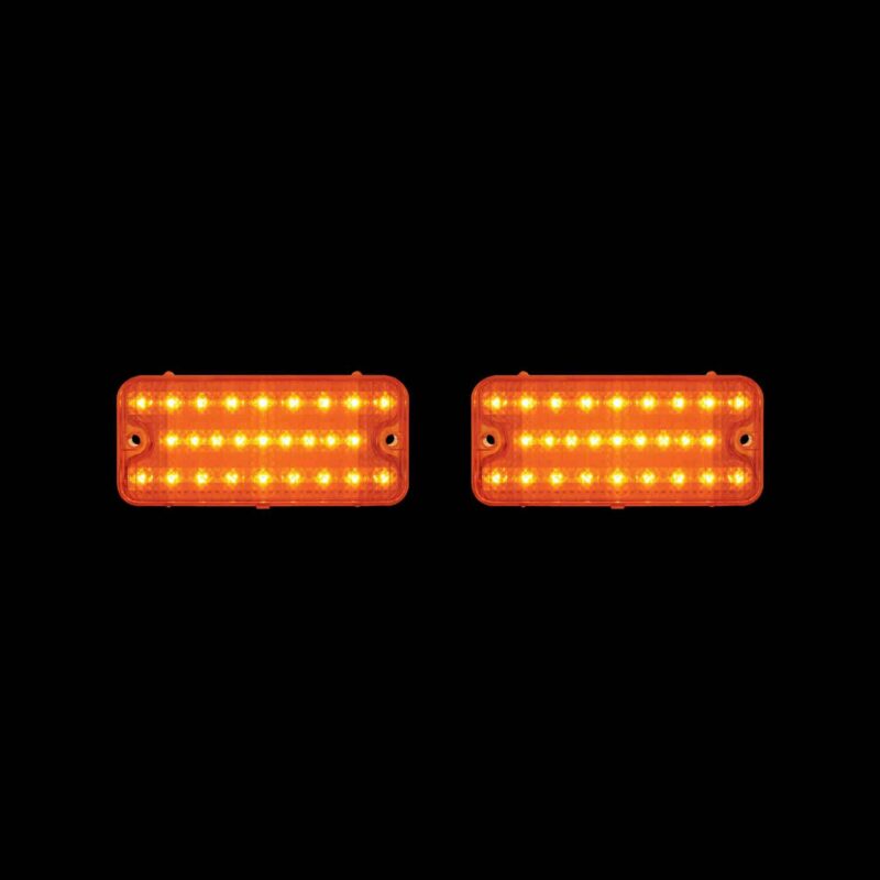 27 Amber LED Parking Light For 1967-68 Chevy Truck, Amber Lens