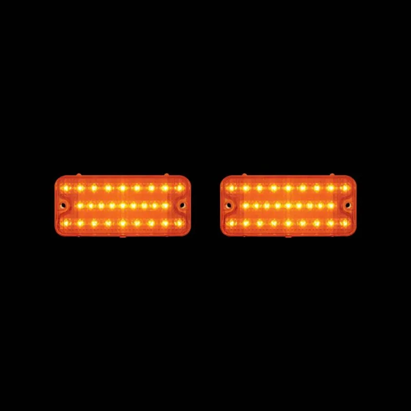 27 Amber LED Parking Light For 1967-68 Chevy Truck, Amber Lens