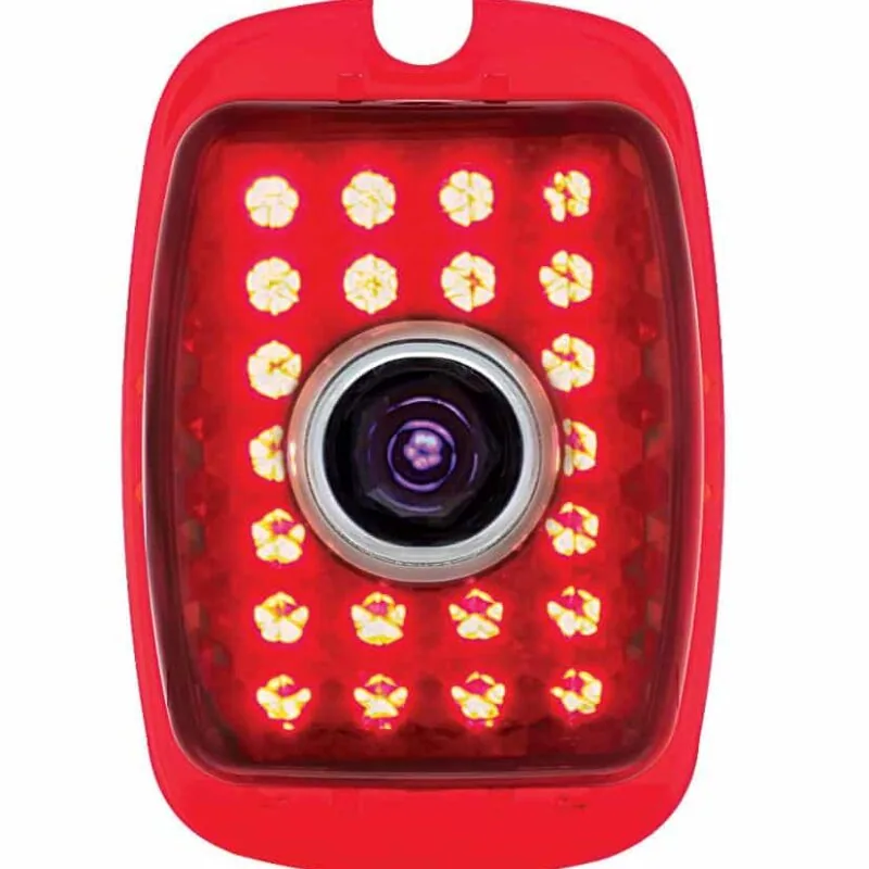 27 LED blue dot tail light for 1940-1953 Chevy truck, lit