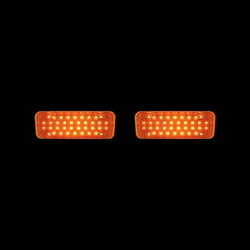 34 Amber LED Parking Light For 1971-72 Chevy Truck, Amber Lens Pair
