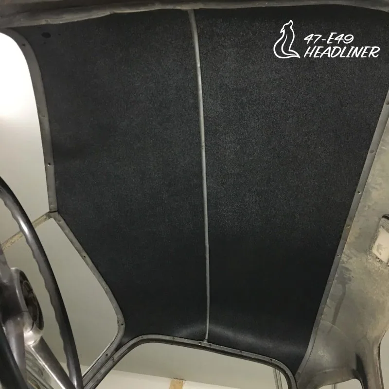 ABS headliner shown installed in a 47-49 Chevy truck cab
