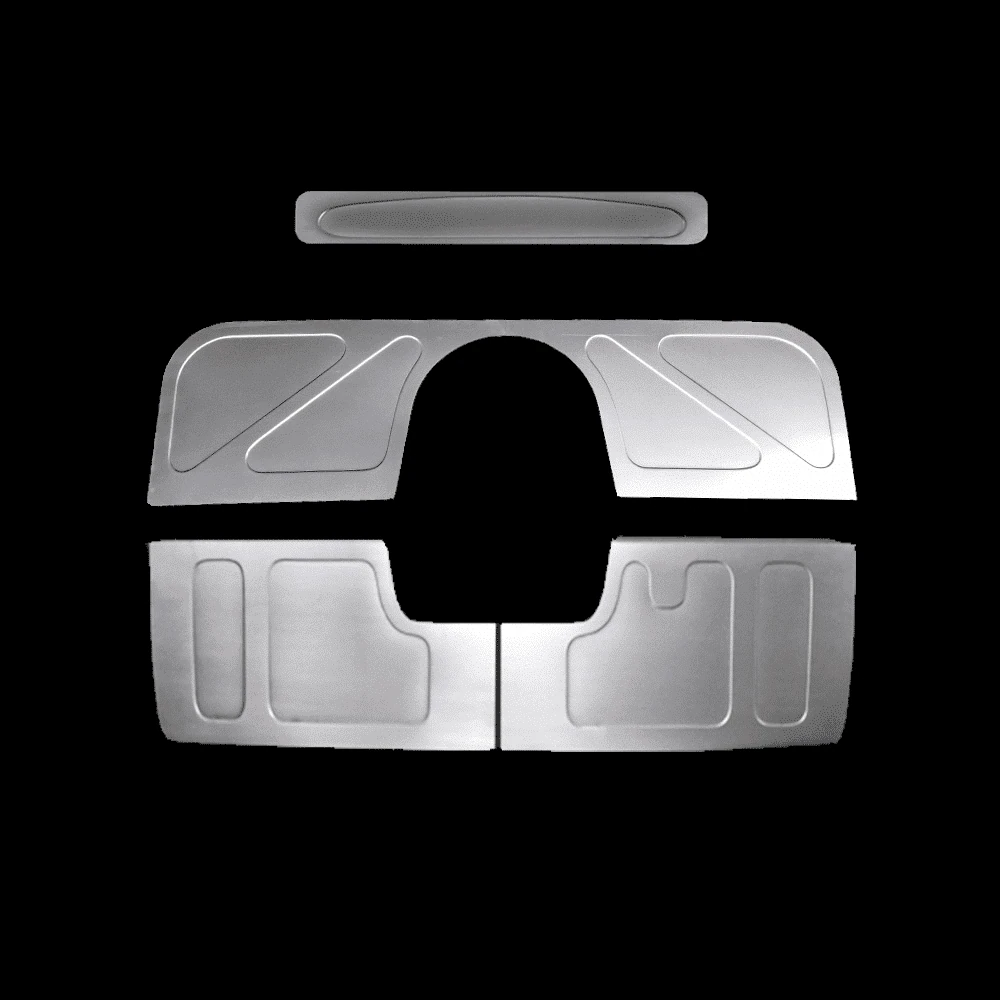 Bead rolled firewall, cowl filler and toe board combo for 47-54 Chevy truck