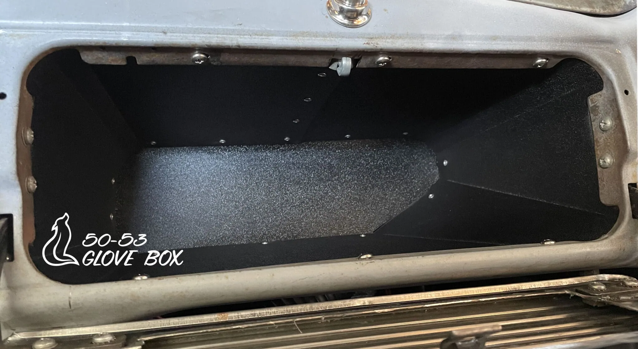 ABS Glove Box 1950-1953 Chevy Truck installed