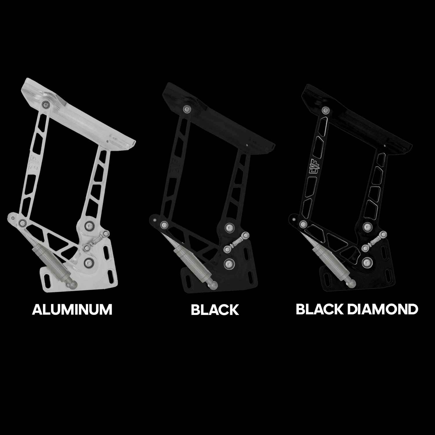 Billet aluminum hood hinges for 60-66 GMC Chevy truck in all available finishes