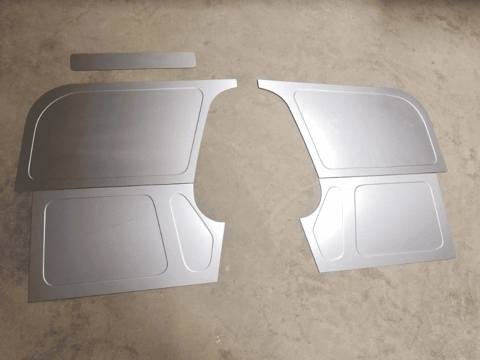 1960-1966 GM / Chevy Truck Bead Rolled Toe Boards - Filler Panels