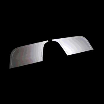 1960-1966 GM / Chevy Truck Bead Rolled Firewall "Tracy" - Filler Panels
