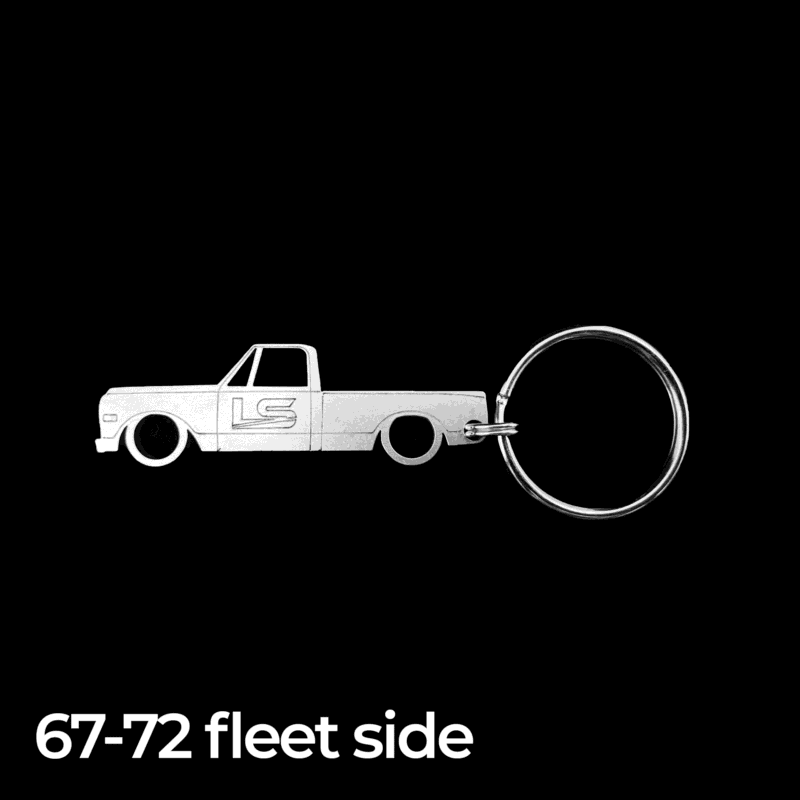 67-72 Chevy GMC fleetside truck keychain from LS Fabrication