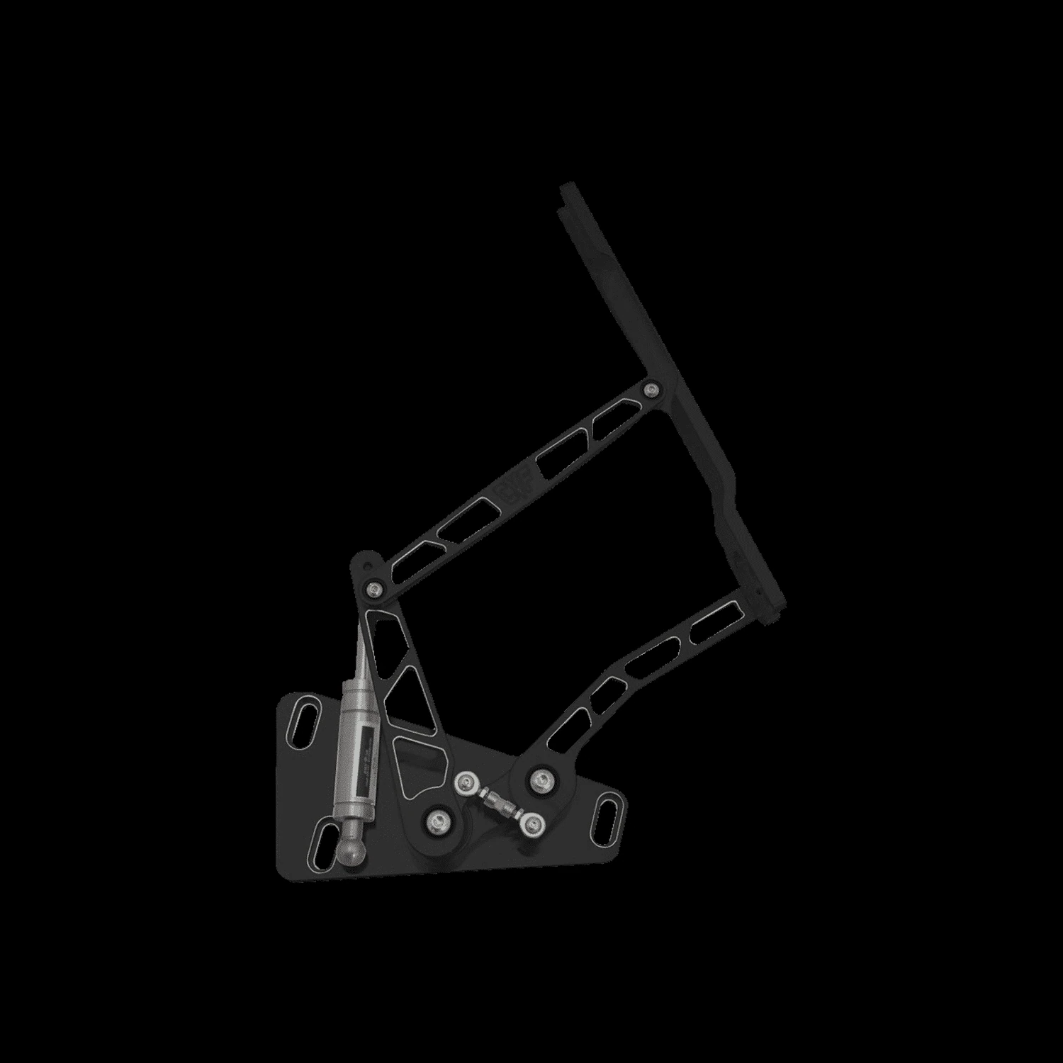 Black diamond finish billet hood hinges for 73-80 GMC Chevy truck