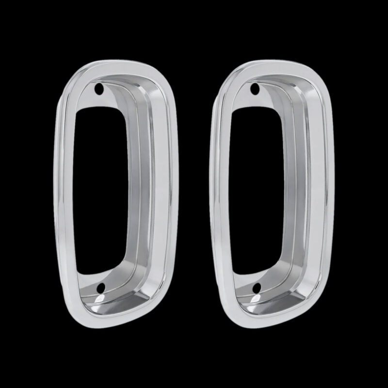 Chrome-Die-Cast-Tail-Light-Bezel-For-1960-66-Chevy-Fleetside-Truck