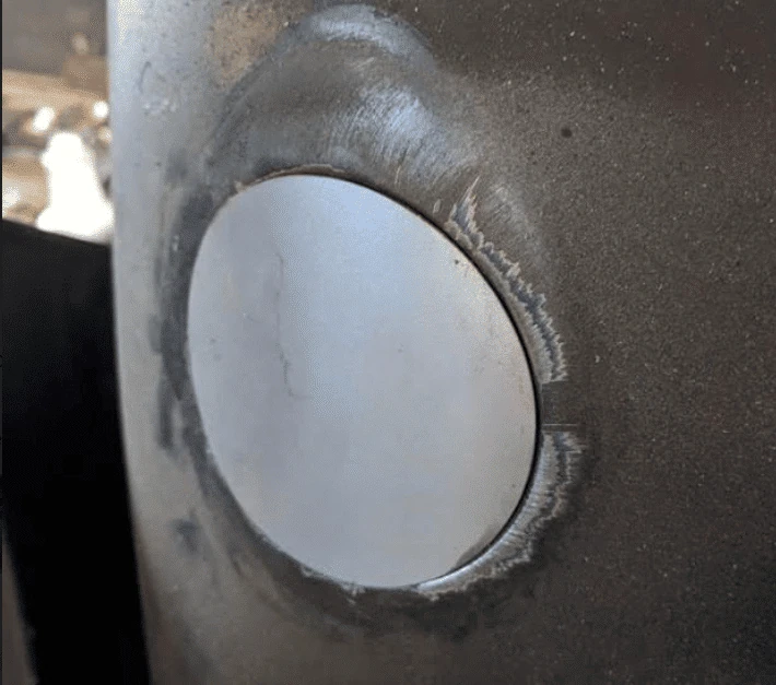 Gas filler delete for 47-54 GMC Chevy truck, formed 16 gauge steel