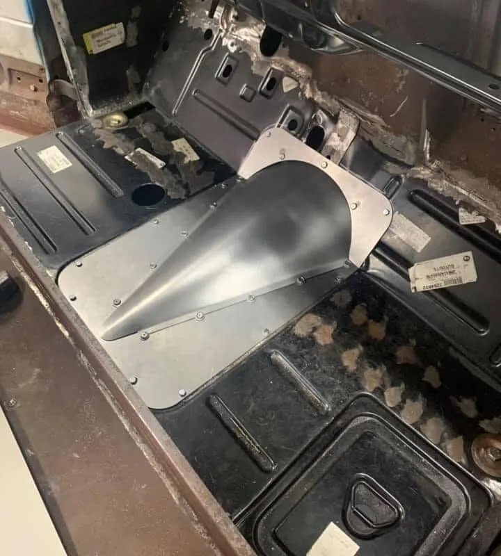 Installed Transmission tunnel for 1947-1954 gmc chevy truck