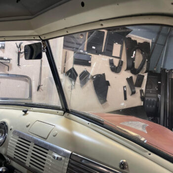 Inner-Windshield-Garnish-Molding-47-53-Chevy- GMC-Truck installed