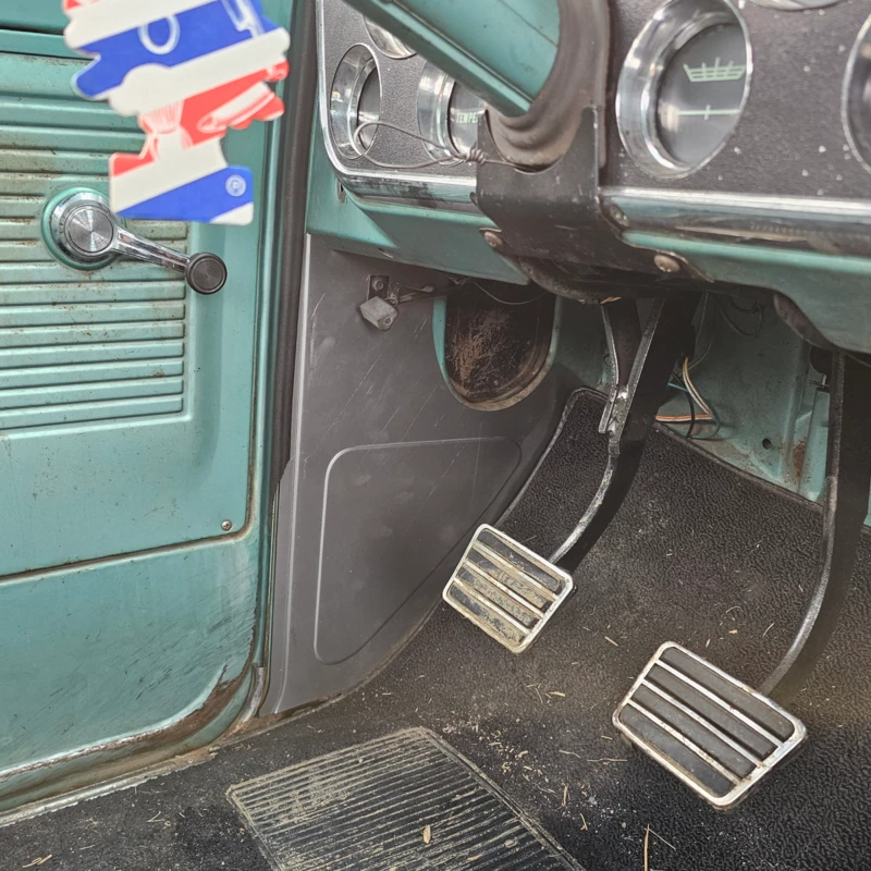 Kick panel pair for 67-72 GMC Chevy C10 truck, alternate angle