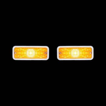 LED-Front-Parking-Signal-Light-For-1973-80-Chevy-&-GMC-Truck-Amber-Lens-PAIR-