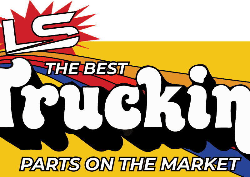 Truckin' block-letter logo decal artwork from LS Fabrication