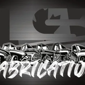 LS Fabrication Chevolution banner in black showing Chevrolet truck eras