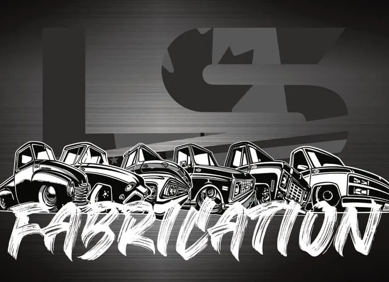 LS Fabrication Chevolution banner in black showing Chevrolet truck eras