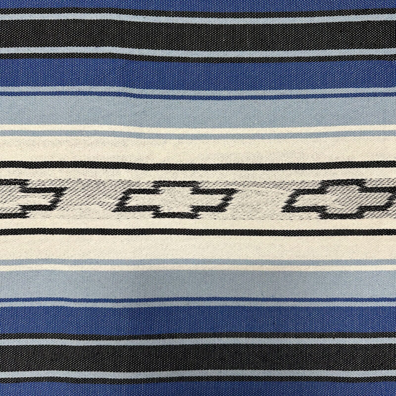 Blue siesta blanket for classic Chevy and GMC truck interiors