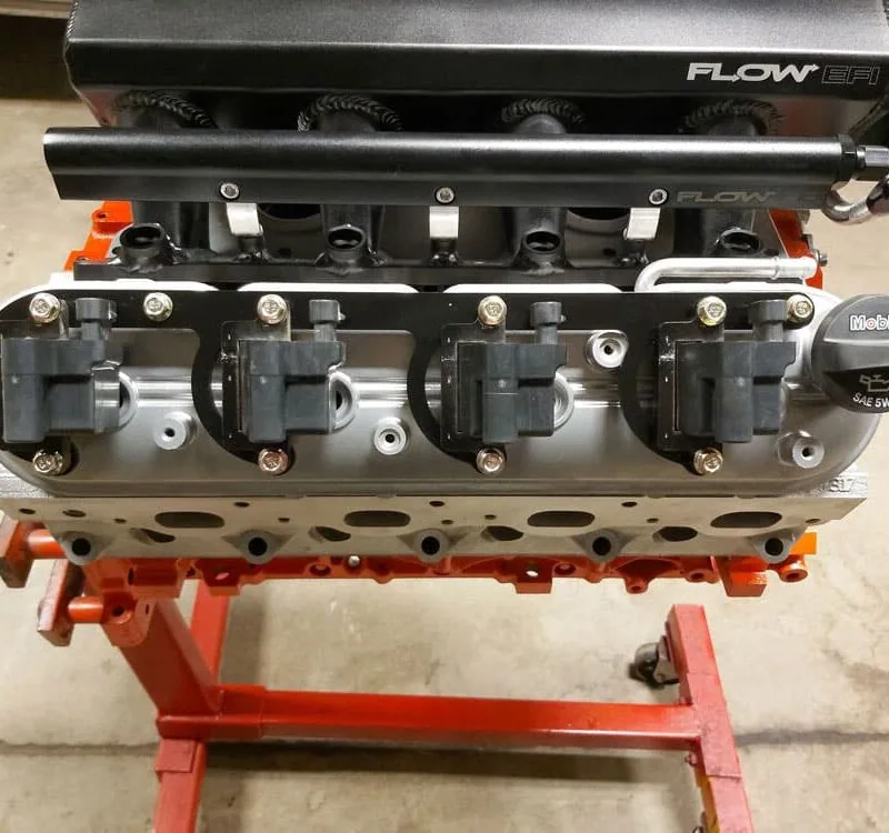 LS Fabrication Coil Pack Brackets Installed