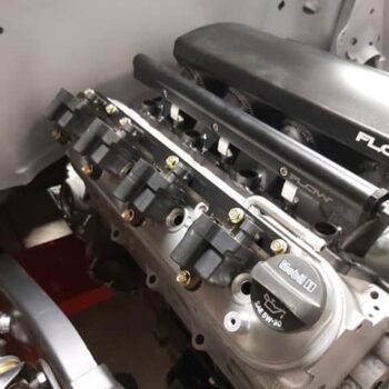 LS Fabrication Coil Pack Brackets Installed