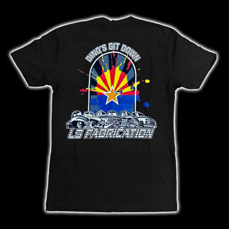 Dino's Git Down AZ Kat T-shirt, alternate angle