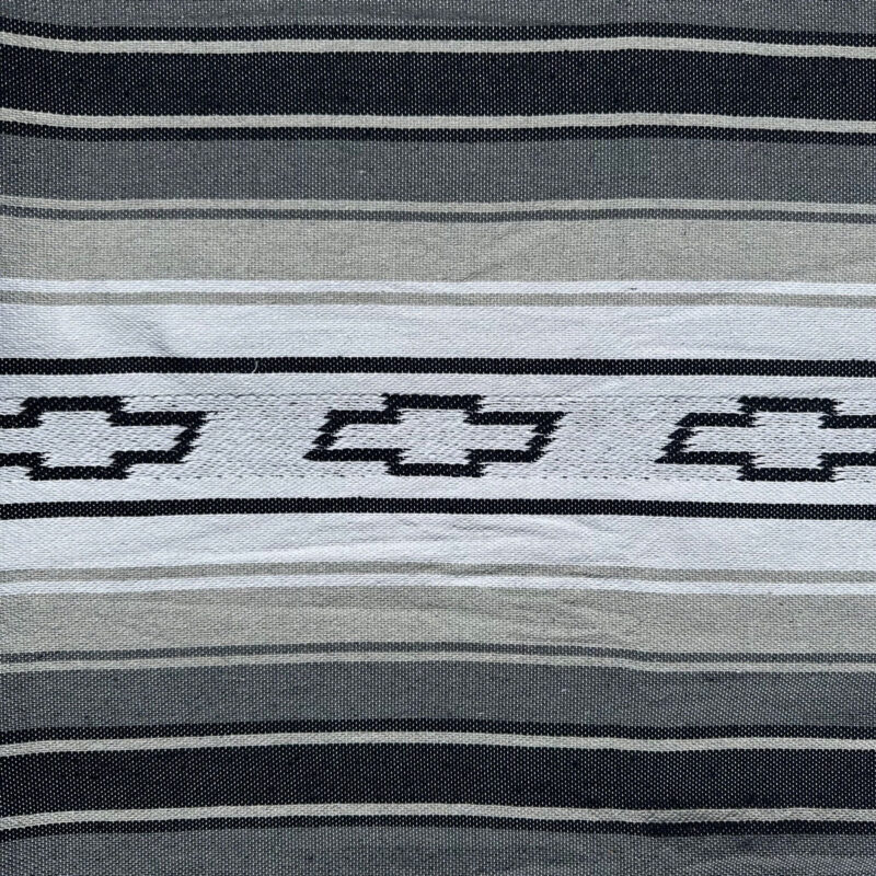 Gray woven siesta blanket for classic truck interiors