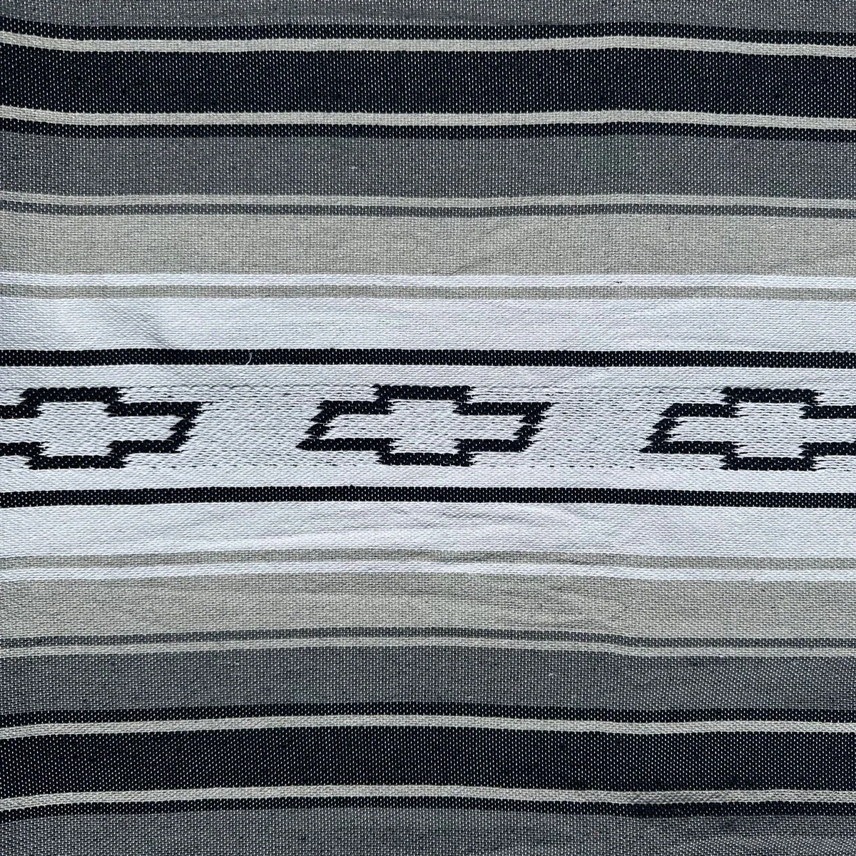 Gray woven siesta blanket for classic truck interiors