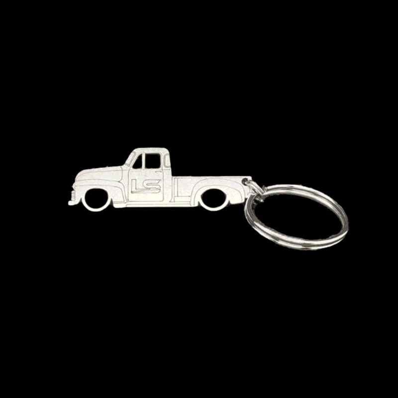 LS Fabrication classic truck keychain, offered for every truck era