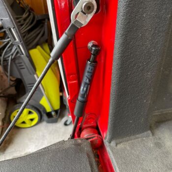 obs truck tailgate saver shock strut installed