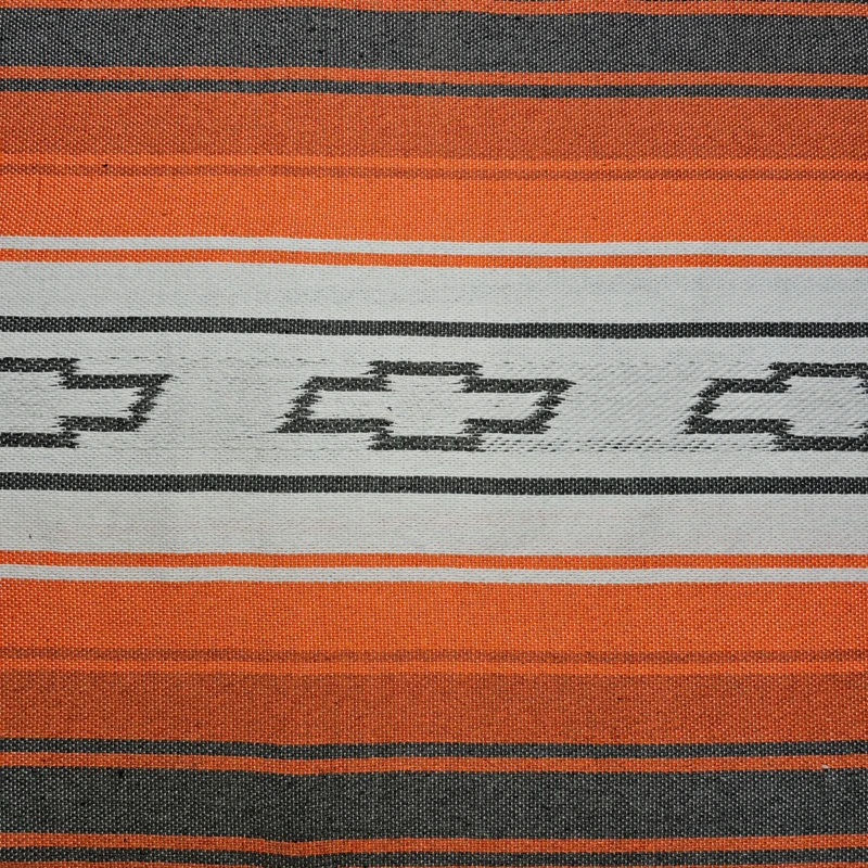 Orange siesta blanket for classic Chevy truck interiors