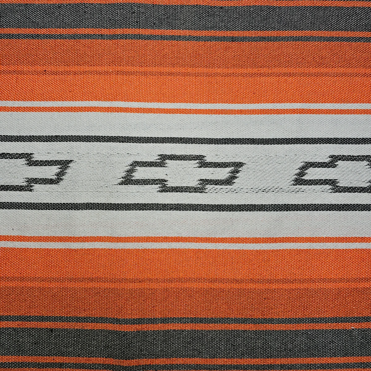 Orange siesta blanket for classic Chevy truck interiors