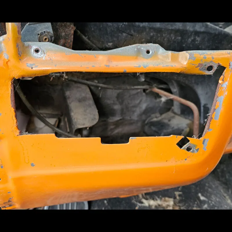 Radio filler panel for 73-87 Chevy squarebody truck dash, front face