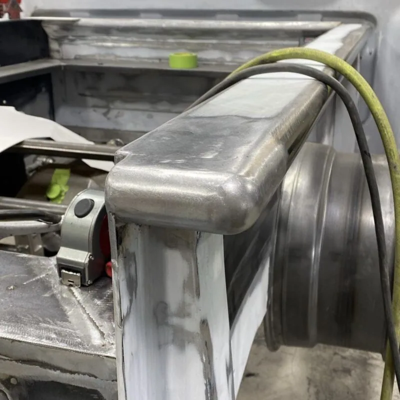 radius bed corners installed