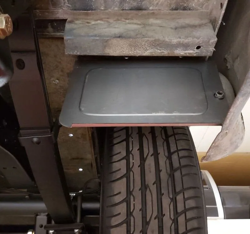 Raw steel stone guards for 73-87 GMC Chevy squarebody truck