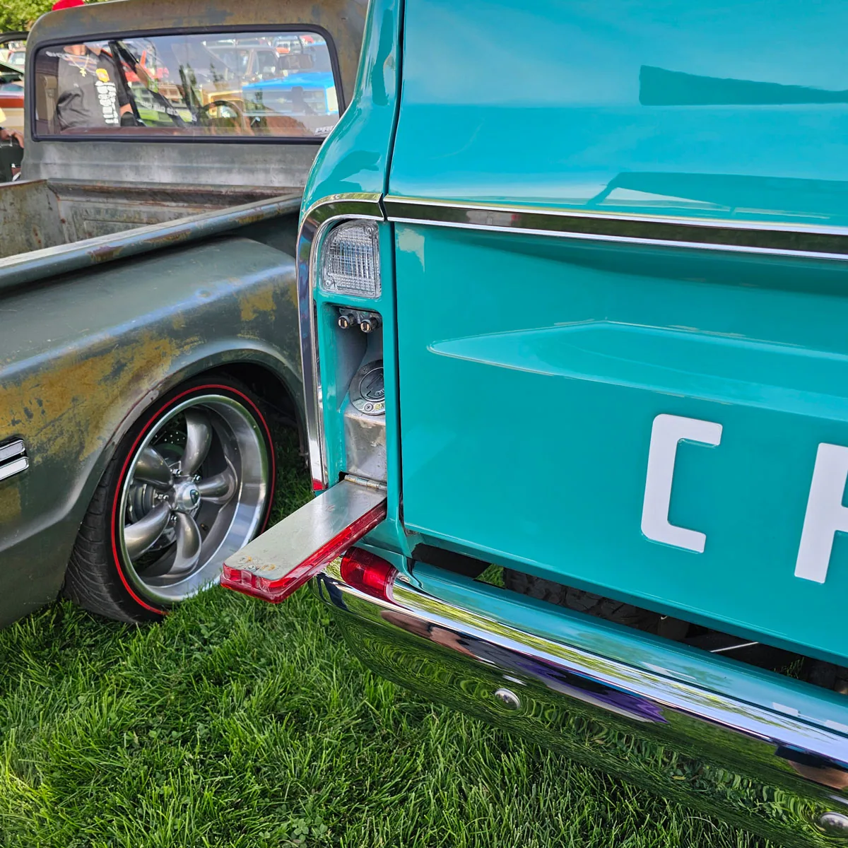 hidden taillight fuel filler for 1967 to 1972 gmc chevy c10 trucks
