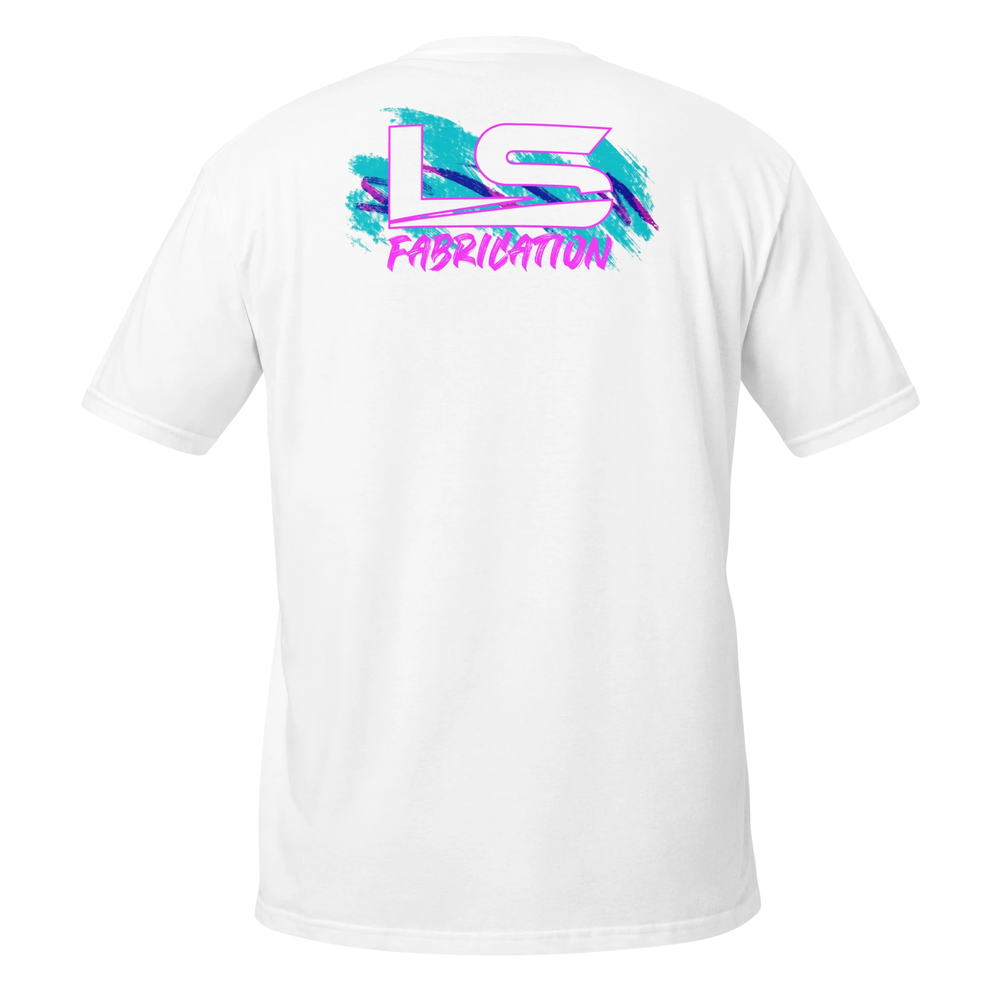Jazz unisex softstyle tee in white, back print