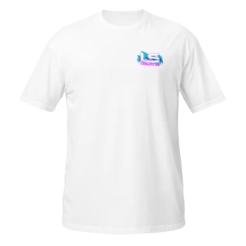LS Fabrication Jazz tee in white, front print