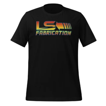 LS Fabrication Back 2 The Future tee in black, front print