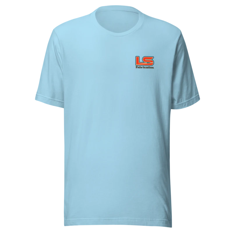 LS Fabrication That 70's tee in ocean blue, front print