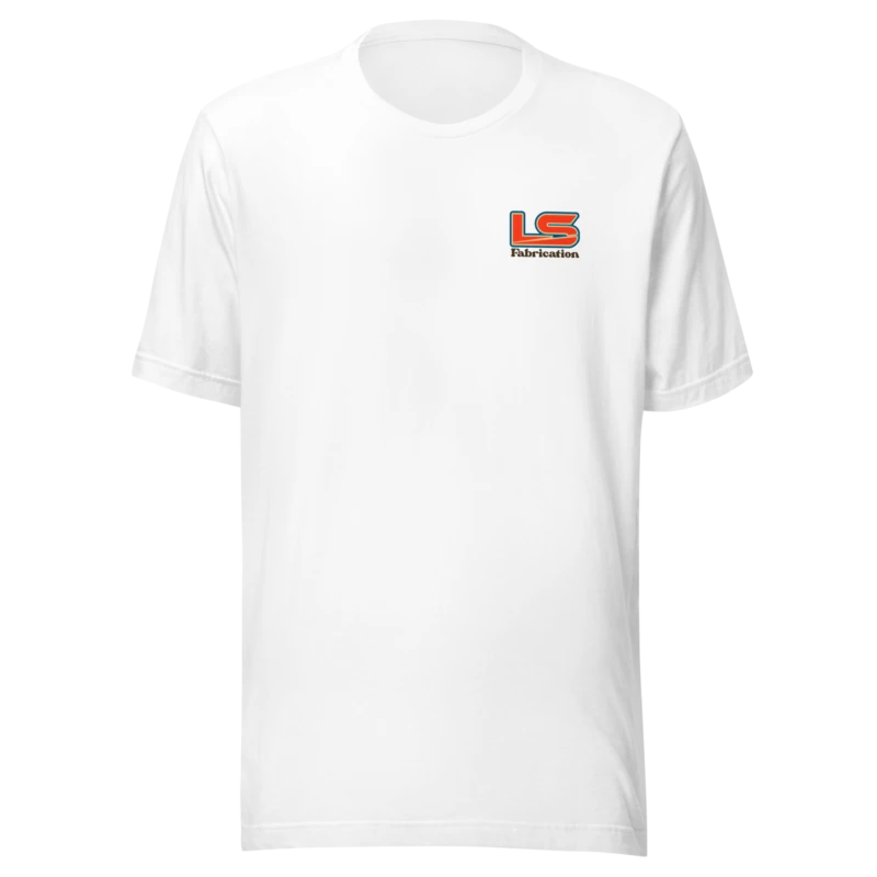 That 70's unisex staple tee in white, front print